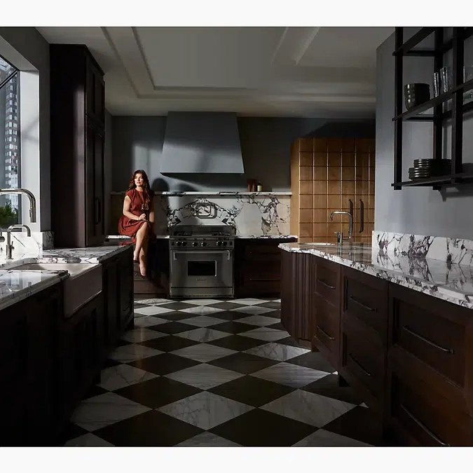 Components® Pull-down kitchen sink faucet with two-function sprayhead