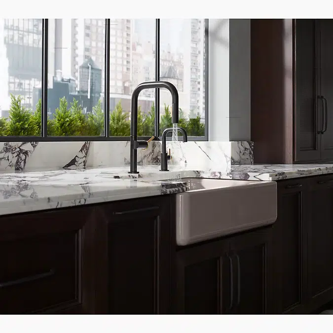 Components® Pull-down kitchen sink faucet with two-function sprayhead