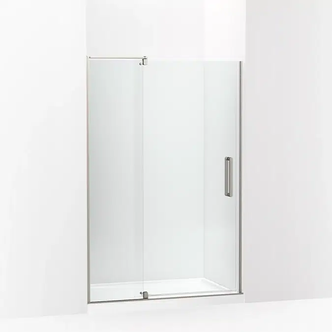 Echelon® 70" H pivot shower door with 5/16"-thick glass