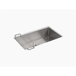 k-5285 strive® 32" x 18-5/16" x 9-5/16" undermount single-bowl kitchen sink with accessories