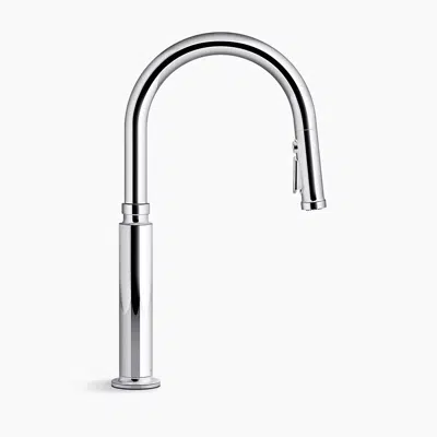 obraz dla Edalyn™ by Studio McGee Pull-down kitchen sink faucet with three-function sprayhead