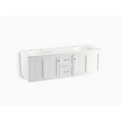 Obrázek pro K-99524 Damask® 60" wall-hung bathroom vanity cabinet with 2 doors and 2 drawers