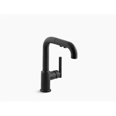 K-7506 Purist® single-hole kitchen sink faucet with 7" pull-out spout için görüntü