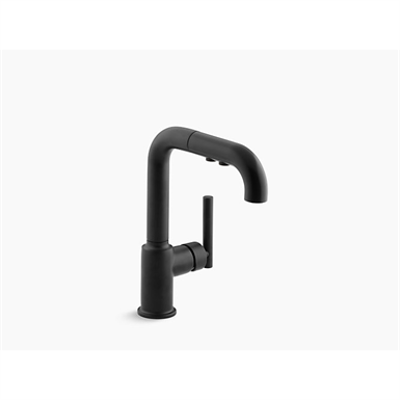 afbeelding voor K-7506 Purist® single-hole kitchen sink faucet with 7" pull-out spout