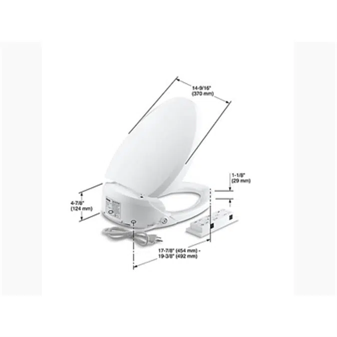K-4709 C3®-200 Elongated bidet toilet seat