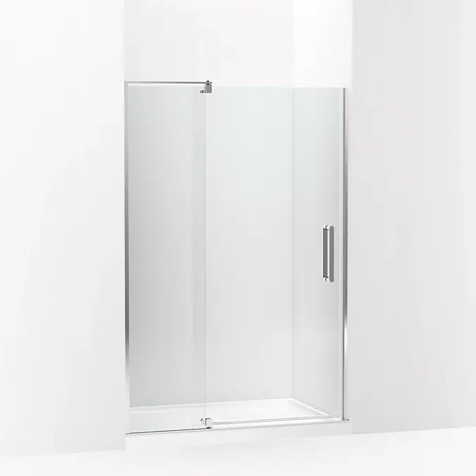 Echelon® 70" H pivot shower door with 5/16"-thick glass