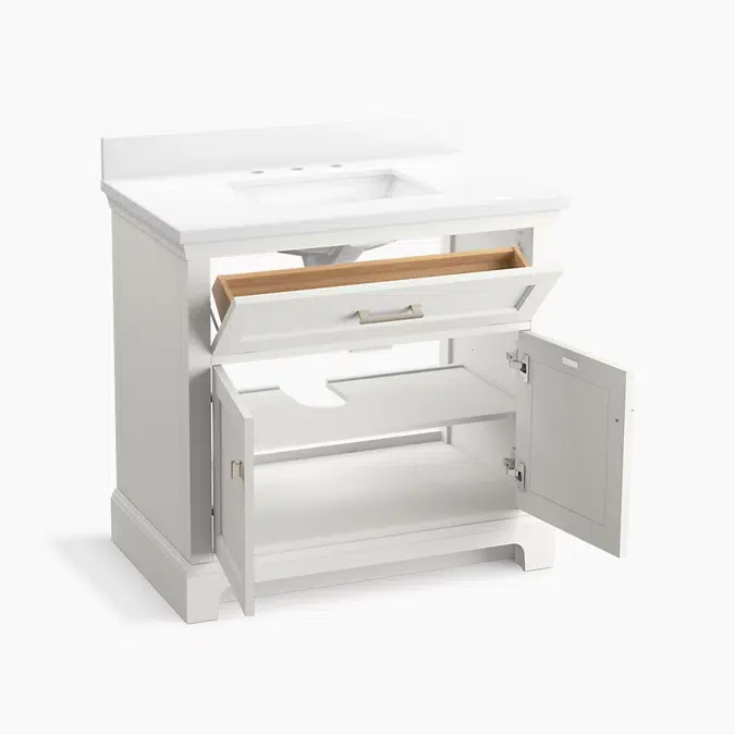 Charlemont™ 36" bathroom vanity cabinet with sink and quartz top