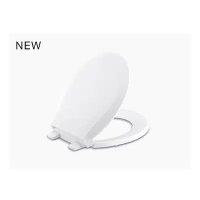 K-R25782-A Cachet® Quiet-Close™ Round-front antimicrobial toilet seat için görüntü