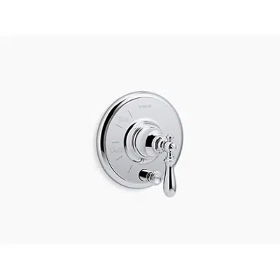 Image for K-T72768-9M Artifacts® Rite-Temp(R) pressure-balancing valve trim with push-button diverter and swing lever handle