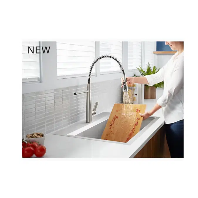 K-RC78957-1PC Pro-Inspired 33" x 22" x 9" top-mount/undermount single-bowl kitchen sink kit