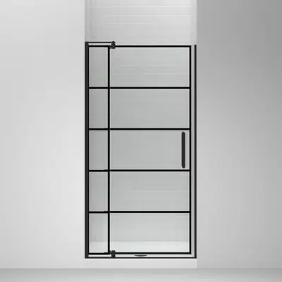 Image pour Echelon® 70" H pivot shower door with 5/16"-thick glass