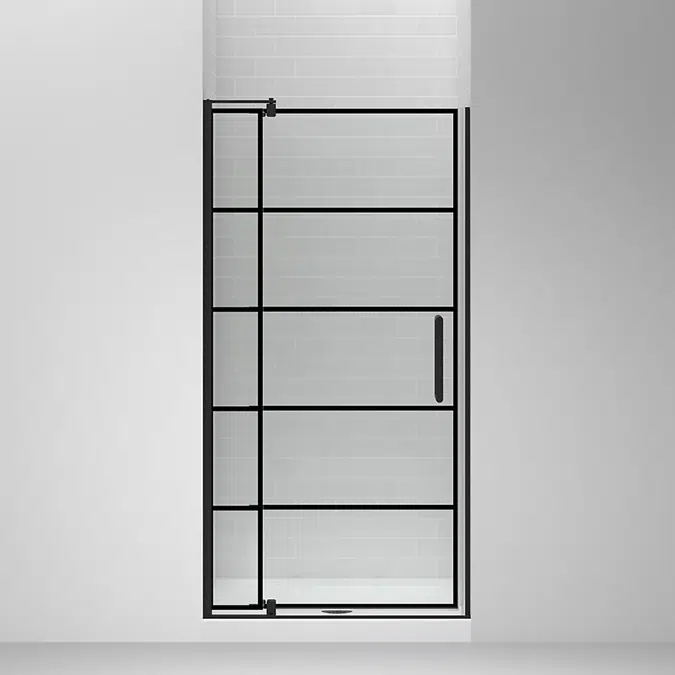 Echelon® 70" H pivot shower door with 5/16"-thick glass