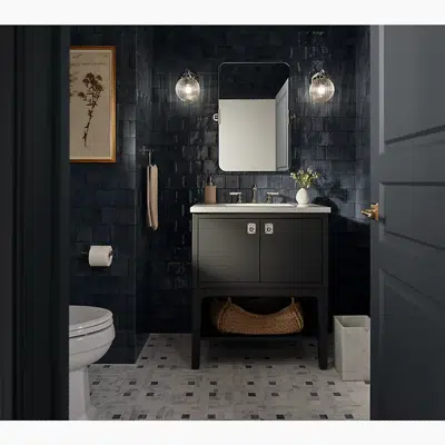 Seagrove™ by Studio McGee 30" bathroom vanity cabinet with sink and quartz top图像