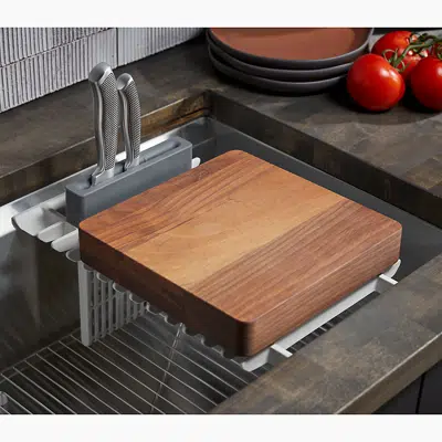 afbeelding voor Tempered™ 32-1/4" x 18-3/8" x 9-5/16" workstation kitchen sink