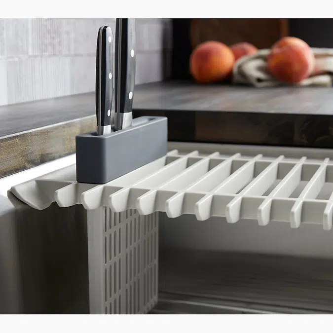Tempered™ 32-1/4" x 18-3/8" x 9-5/16" workstation kitchen sink