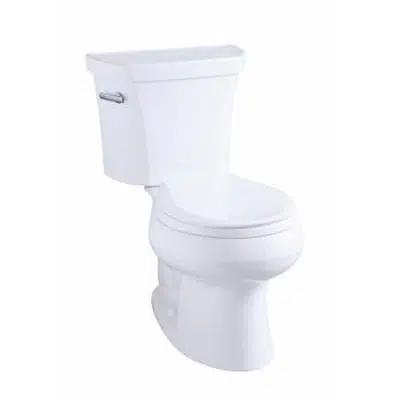 K-3947-t Wellworth® Two-piece round-front 1.28 gpf toilet with tank cover locks and 14" rough-in图像
