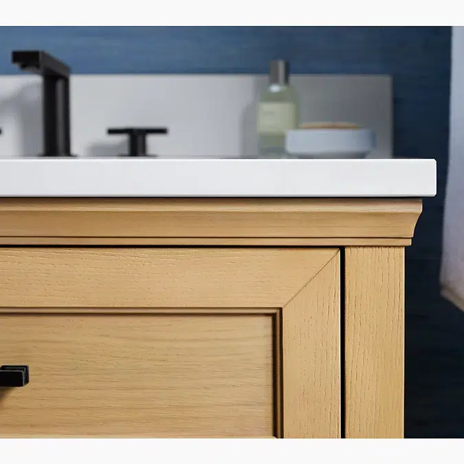 Charlemont™ 72" bathroom vanity cabinet with sinks and quartz top