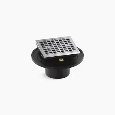 Image for Clearflo Square brass tile-in shower drain