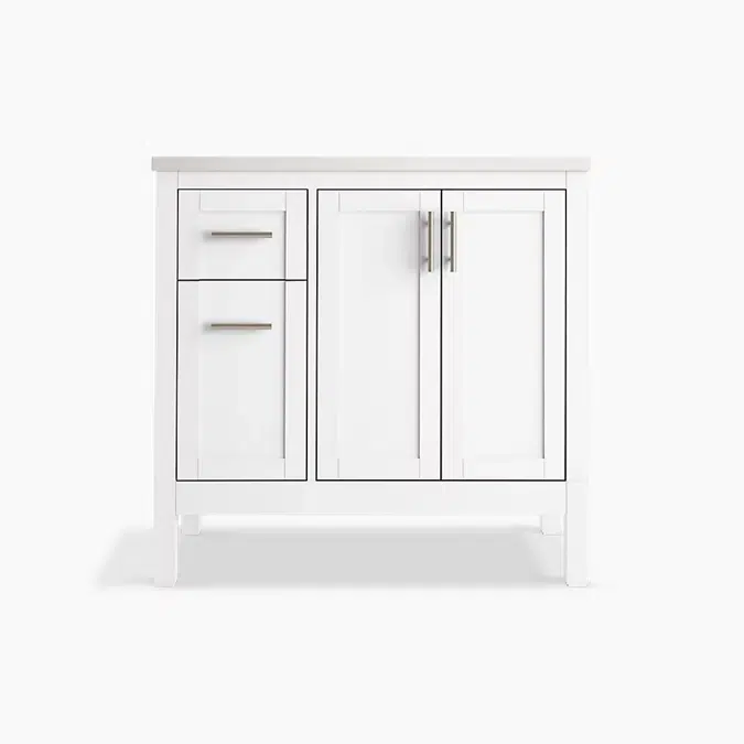 Hadron™ 36" bathroom vanity cabinet with sink and quartz top