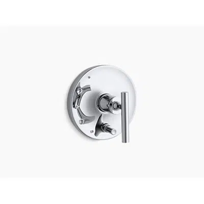 imagem para K-T14501-4 Purist® Rite-Temp® pressure-balancing valve trim with lever handles, valve not included