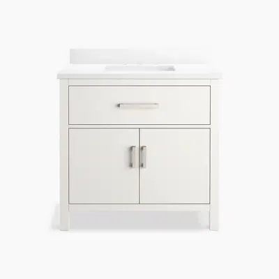 Image for Kresla™ 36" bathroom vanity cabinet with sink and quartz top