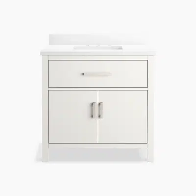 изображение для Kresla™ 36" bathroom vanity cabinet with sink and quartz top