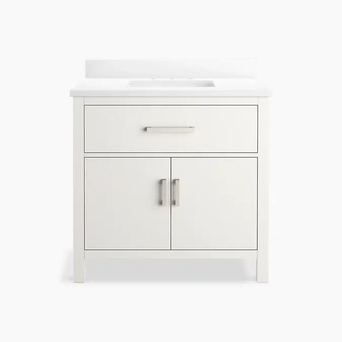 Kresla™ 36" bathroom vanity cabinet with sink and quartz top