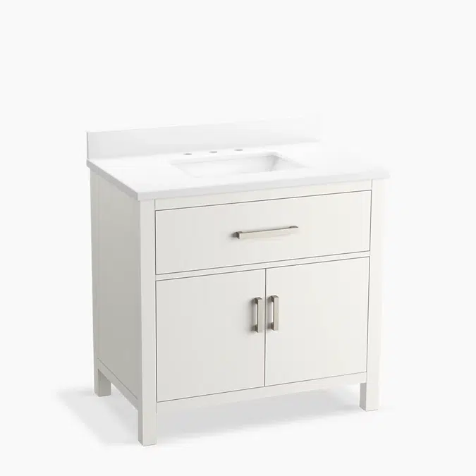 Kresla™ 36" bathroom vanity cabinet with sink and quartz top