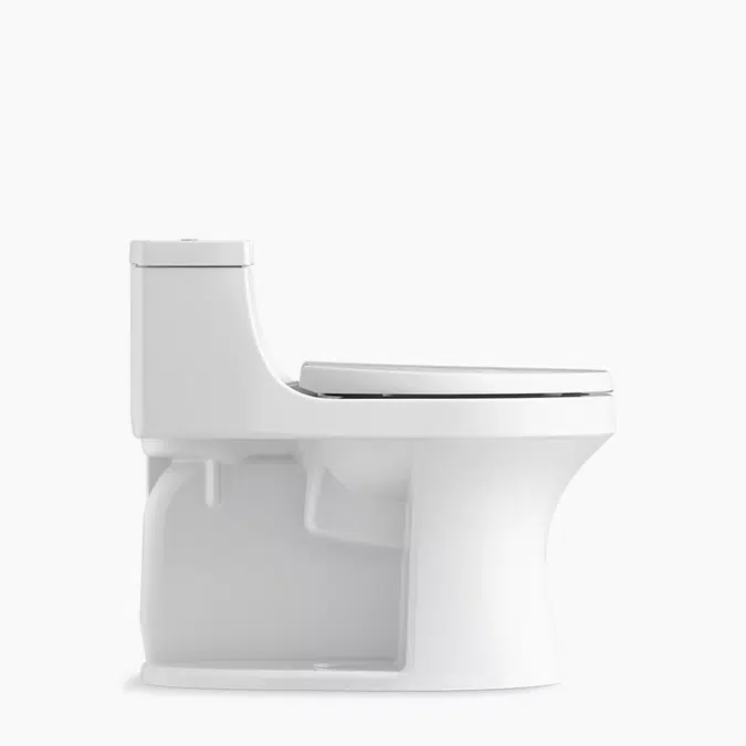 San Souci® One-piece compact elongated toilet with concealed trapway, 1.28 gpf