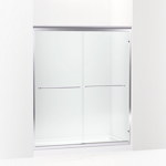 fluence® 70-9/32" h sliding shower door with 1/4"-thick glass
