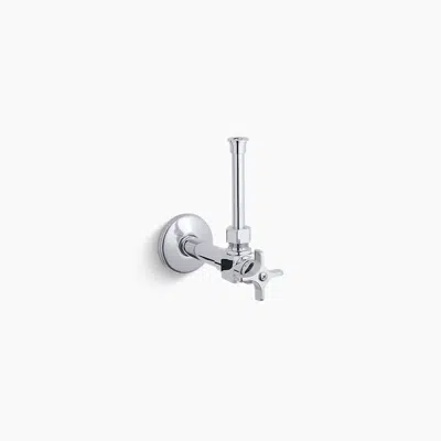 Image pour 1/2" angle supply with stop, cross handle and rigid vertical tube