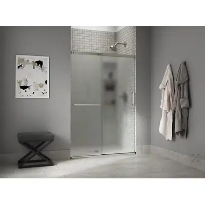 Image for Elate Sliding shower door, 70-1/2" H x 44-1/4 - 47-5/8" W, with 1/4" thick Frosted glass