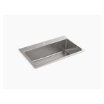 k-31466-1 prologue® 33" x 22" x 9" top-mount/undermount single-bowl kitchen sink