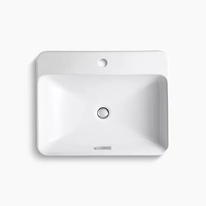 Vox® 23" rectangular vessel bathroom sink