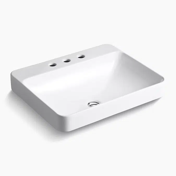 Vox® 23" rectangular vessel bathroom sink