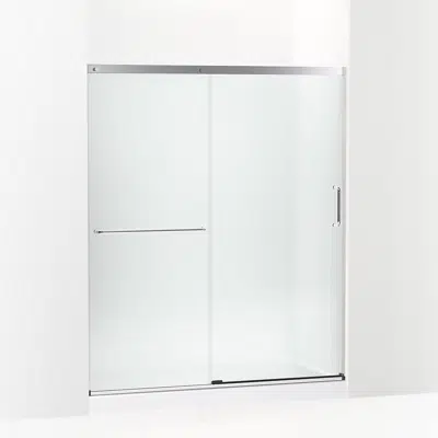 Elate™ Sliding shower door, 70-1/2" H x 56-1/4 - 59-5/8" W, with 1/4" thick Frosted glass için görüntü