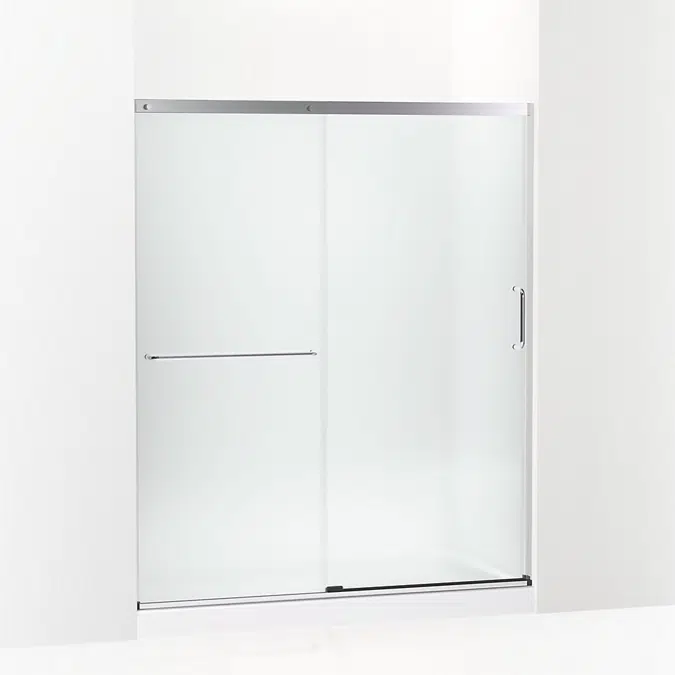 Elate™ Sliding shower door, 70-1/2" H x 56-1/4 - 59-5/8" W, with 1/4" thick Frosted glass