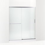 elate™ sliding shower door, 70-1/2" h x 56-1/4 - 59-5/8" w, with 1/4" thick frosted glass