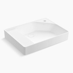 spacity™ 24" fireclay vanity top with integrated square sink
