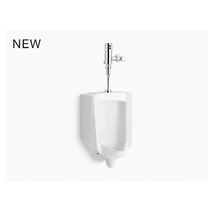 Bardon™ High-efficiency urinal with Mach® Tripoint® touchless 0.5 gpf HES-powered flushometer