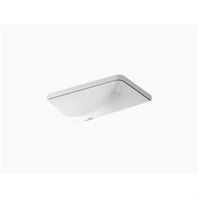 K-2214-G Ladena® 20-7/8" x 14-3/8" x 8-1/8" Undermount bathroom sink with glazed underside