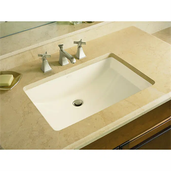 K-2214-G Ladena® 20-7/8" x 14-3/8" x 8-1/8" Undermount bathroom sink with glazed underside