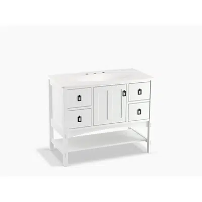 Image for K-99568 Marabou® 42" bathroom vanity cabinet with 1 door and 4 drawers