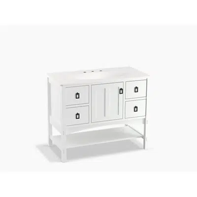 kép a termékről - K-99568 Marabou® 42" bathroom vanity cabinet with 1 door and 4 drawers