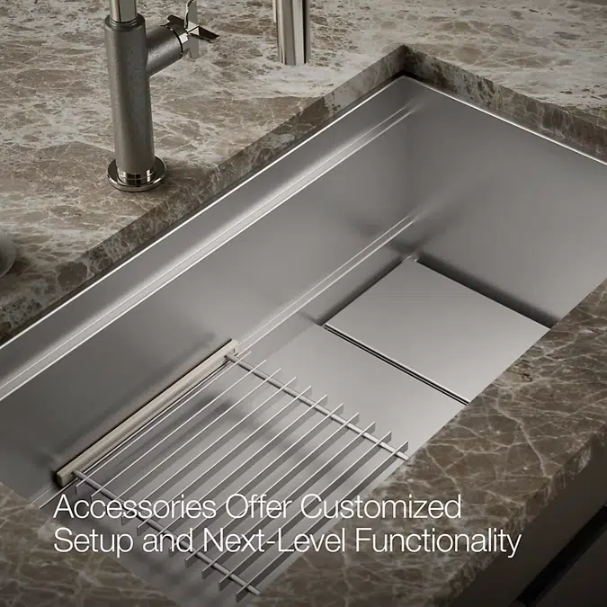 Synthos™ 33-3/4" undermount single-bowl kitchen sink