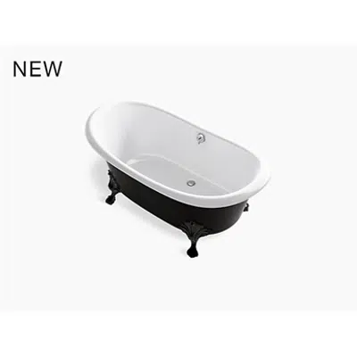 Image for K-21000-P5 Artifacts® 66-1/8" x 32-1/2" freestanding bath with Iron Black exterior