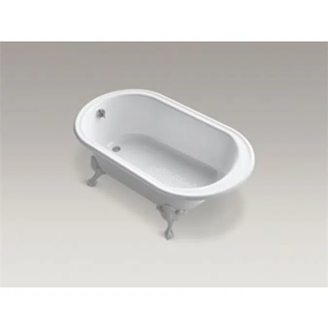 k-710-w iron works® historic™ 66" x 36" freestanding oval bath
