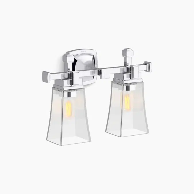 Riff® 16" two-light sconce
