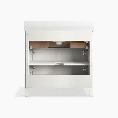Malin™ by Studio McGee 36" bathroom vanity cabinet with sink and quartz top图像