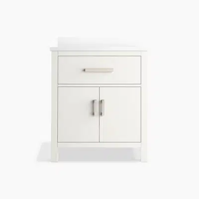 Kresla™ 30" bathroom vanity cabinet with sink and quartz top için görüntü